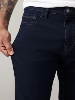 Jeans|Next Indigo blauwe wassing - Slim Fit - Comfortabele stretchjeans