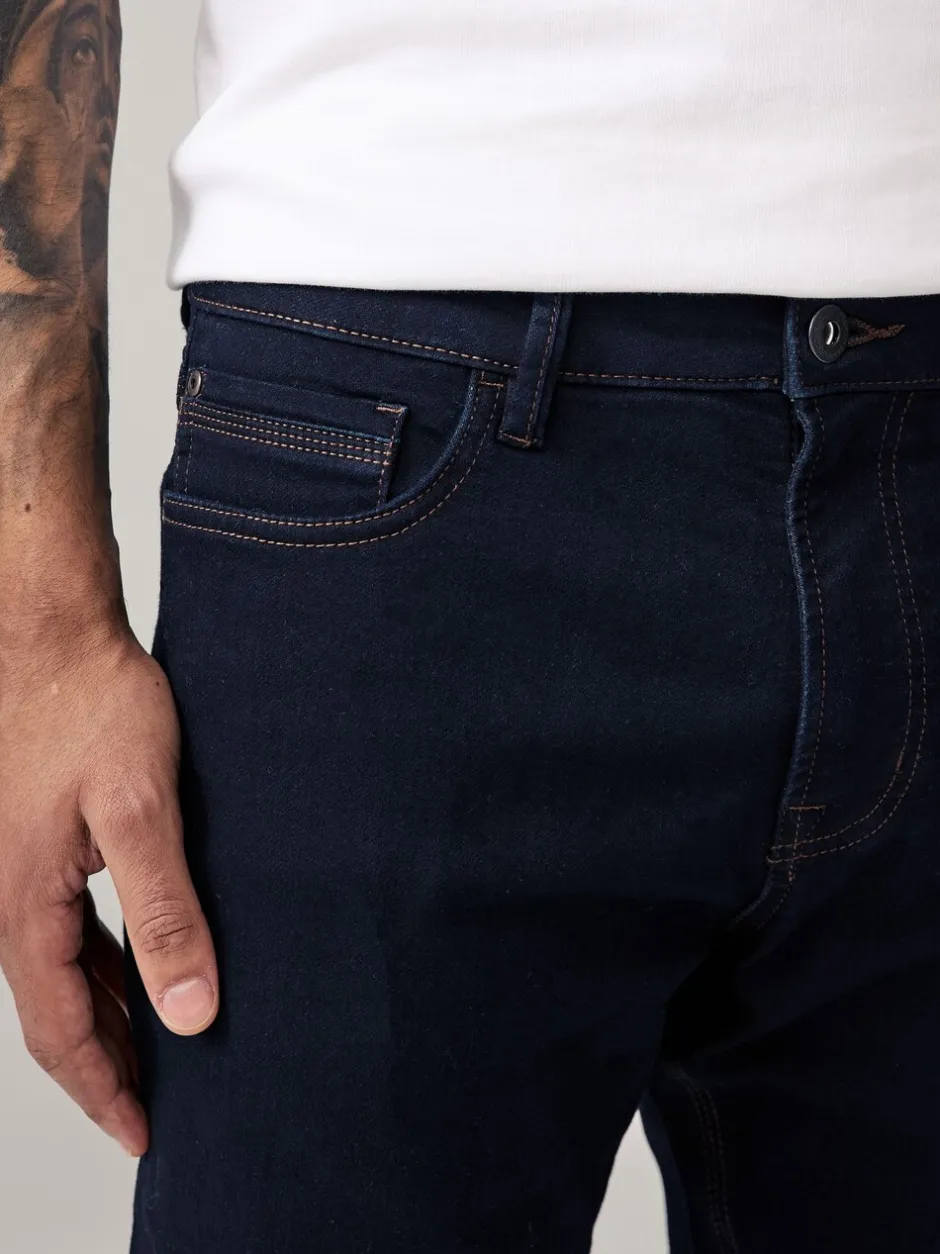Jeans|Next Indigo blauwe wassing - Slim Fit - Comfortabele stretchjeans