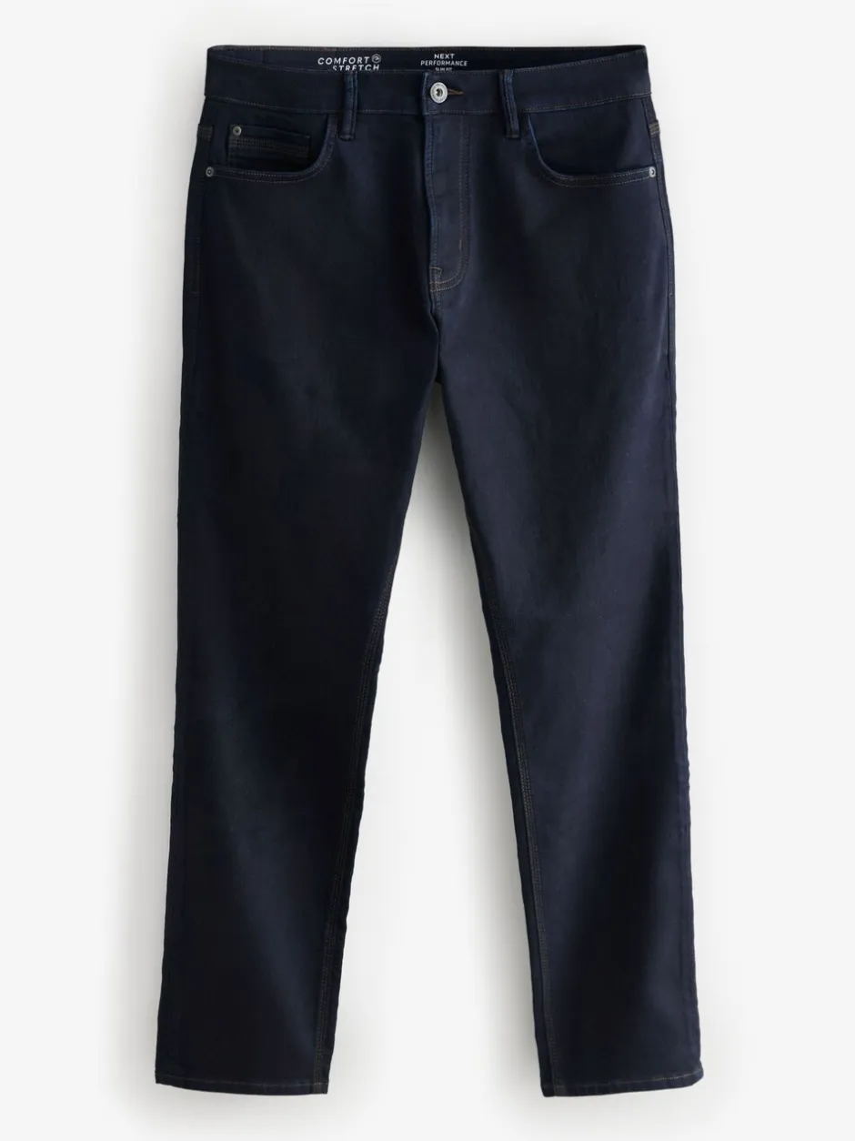 Jeans|Next Indigo blauwe wassing - Slim Fit - Comfortabele stretchjeans