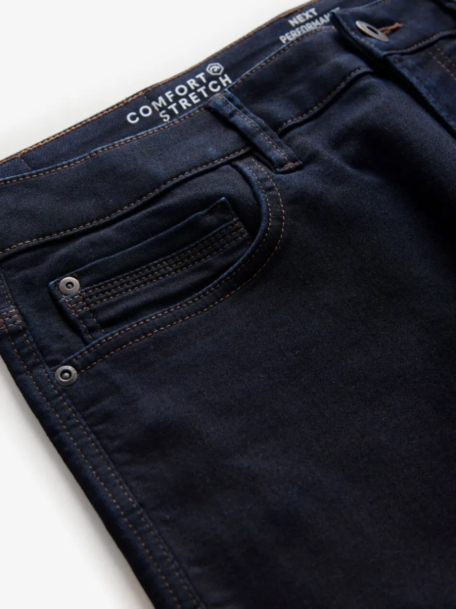 Jeans|Next Indigo blauwe wassing - Slim Fit - Comfortabele stretchjeans