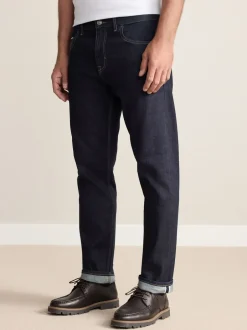 Jeans|Next - Slim Fit - Signature Selvedge Denim Jeans Indigo blauwe wassing