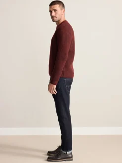 Jeans|Next - Slim Fit - Signature Selvedge Denim Jeans Indigo blauwe wassing