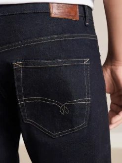 Jeans|Next - Slim Fit - Signature Selvedge Denim Jeans Indigo blauwe wassing