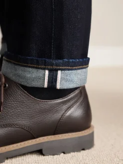 Jeans|Next - Slim Fit - Signature Selvedge Denim Jeans Indigo blauwe wassing