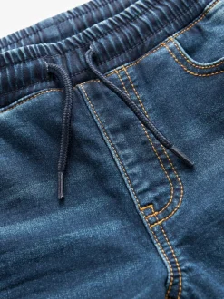 Jeans*Next - Jeans met stretch en elastische taille (3-16 jr) Indigoblauw