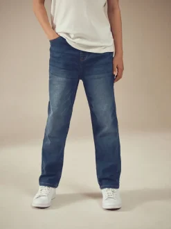 Jeans*Next - Jeans met stretch en elastische taille (3-16 jr) Indigoblauw