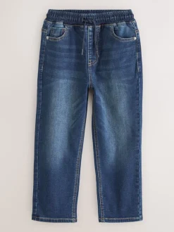 Jeans*Next - Jeans met stretch en elastische taille (3-16 jr) Indigoblauw