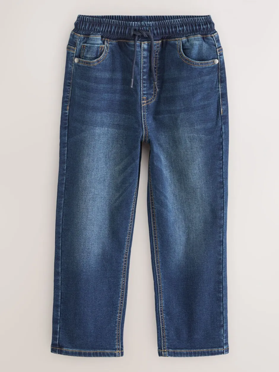 Jeans*Next - Jeans met stretch en elastische taille (3-16 jr) Indigoblauw