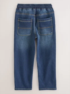 Jeans*Next - Jeans met stretch en elastische taille (3-16 jr) Indigoblauw