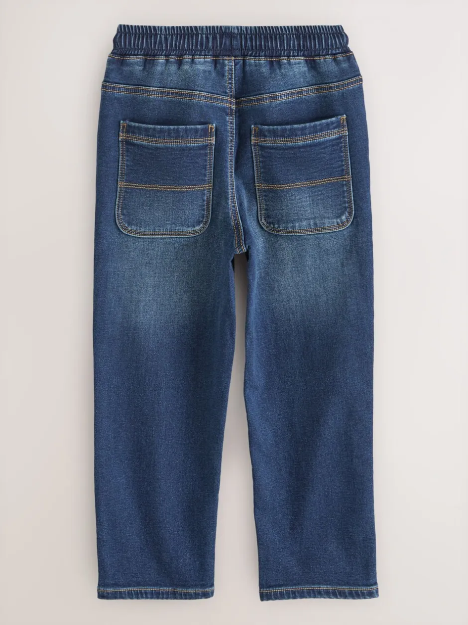 Jeans*Next - Jeans met stretch en elastische taille (3-16 jr) Indigoblauw