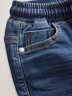 Jeans*Next - Jeans met stretch en elastische taille (3-16 jr) Indigoblauw