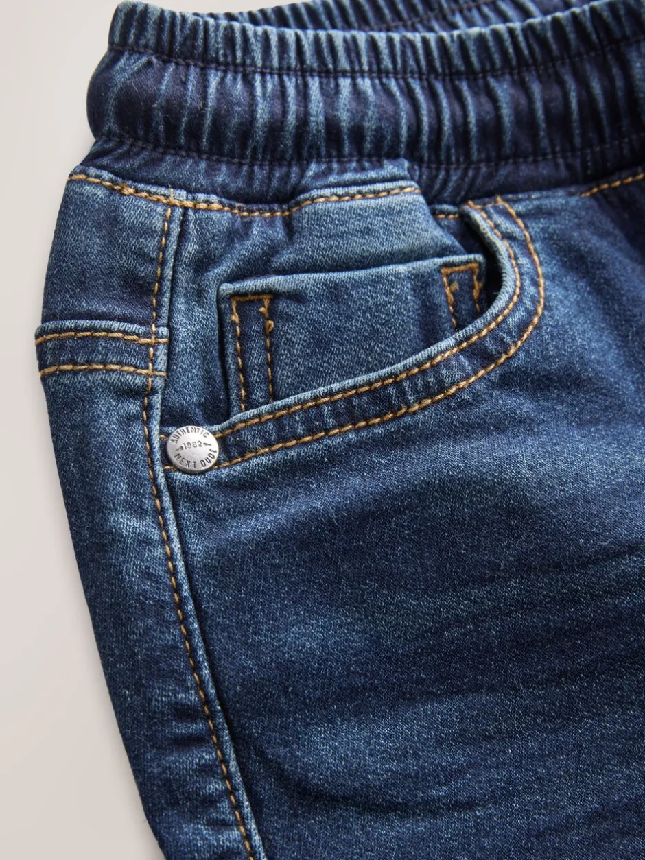 Jeans*Next - Jeans met stretch en elastische taille (3-16 jr) Indigoblauw