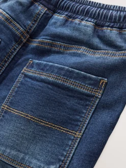 Jeans*Next - Jeans met stretch en elastische taille (3-16 jr) Indigoblauw