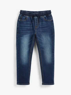 Jeans*Next - Jeans met stretch en elastische taille (3-16 jr) Indigoblauw