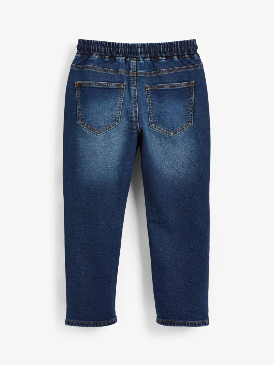 Jeans*Next - Jeans met stretch en elastische taille (3-16 jr) Indigoblauw