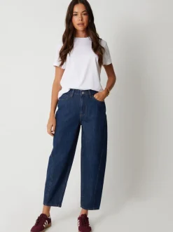 Jeans*Threadbare - jeans met ruime rechte pijpen Indigoblauw