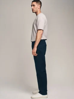Jeans|Next - Straight-fit Essential stretchy jeans met rechte pasvorm Inktblauw