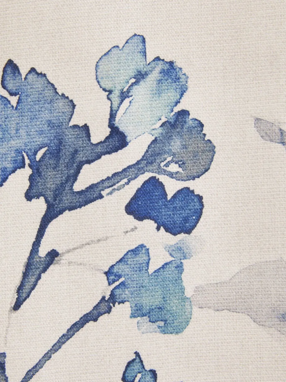 Gordijnen|Gordijnen|Next Isla - Verduisterende/thermische plooigordijnen met bloemenprint Blauw