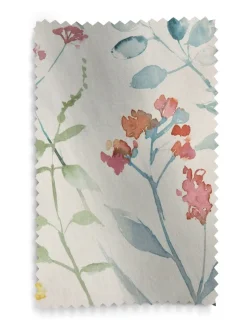 Gordijnen|Gordijnen|Next Isla - Verduisterende/thermische plooigordijnen met bloemenprint Meerkleurig pastelroze