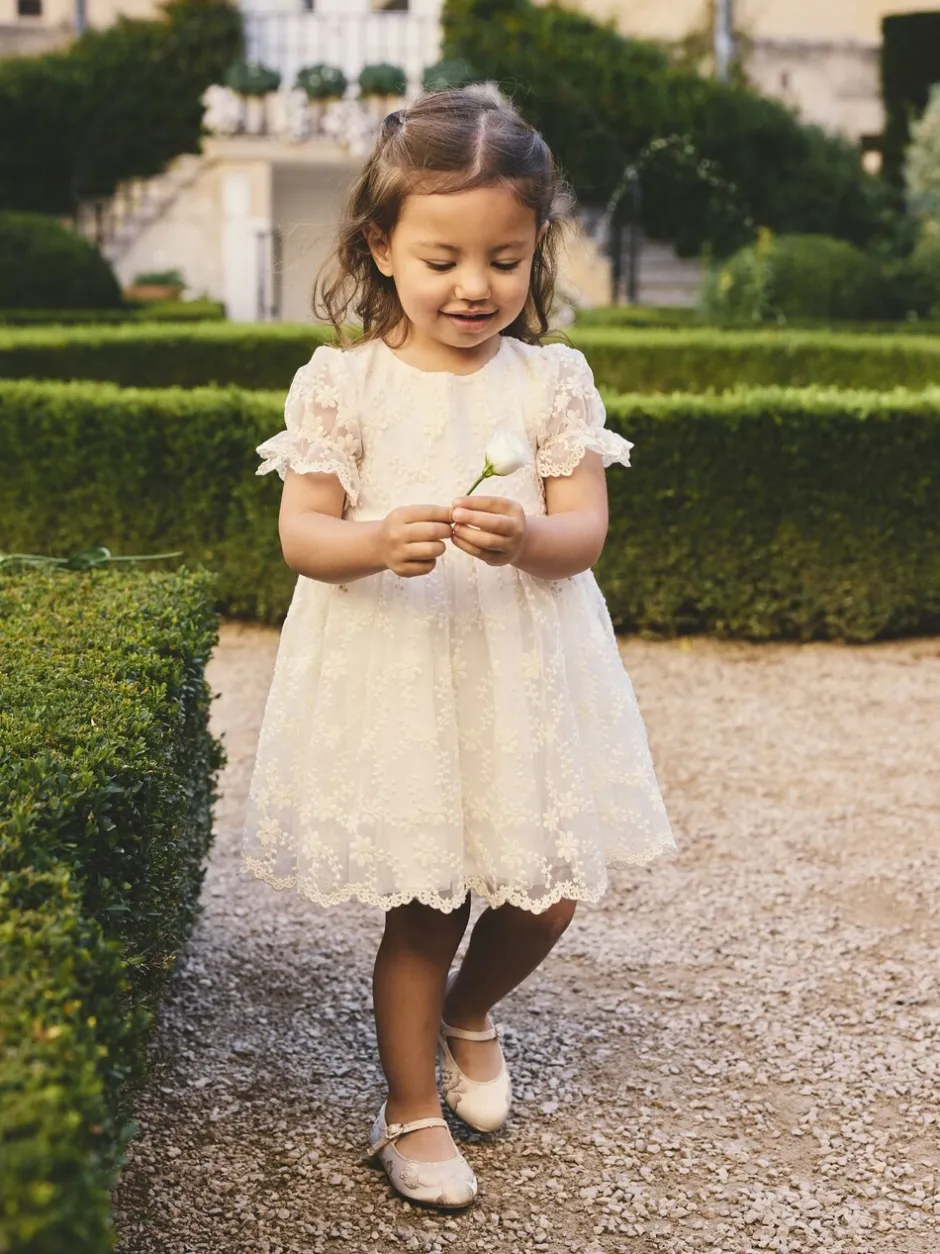 Jurken*Next - Embroidered Prom Dress (3mths-8yrs) Ivoor