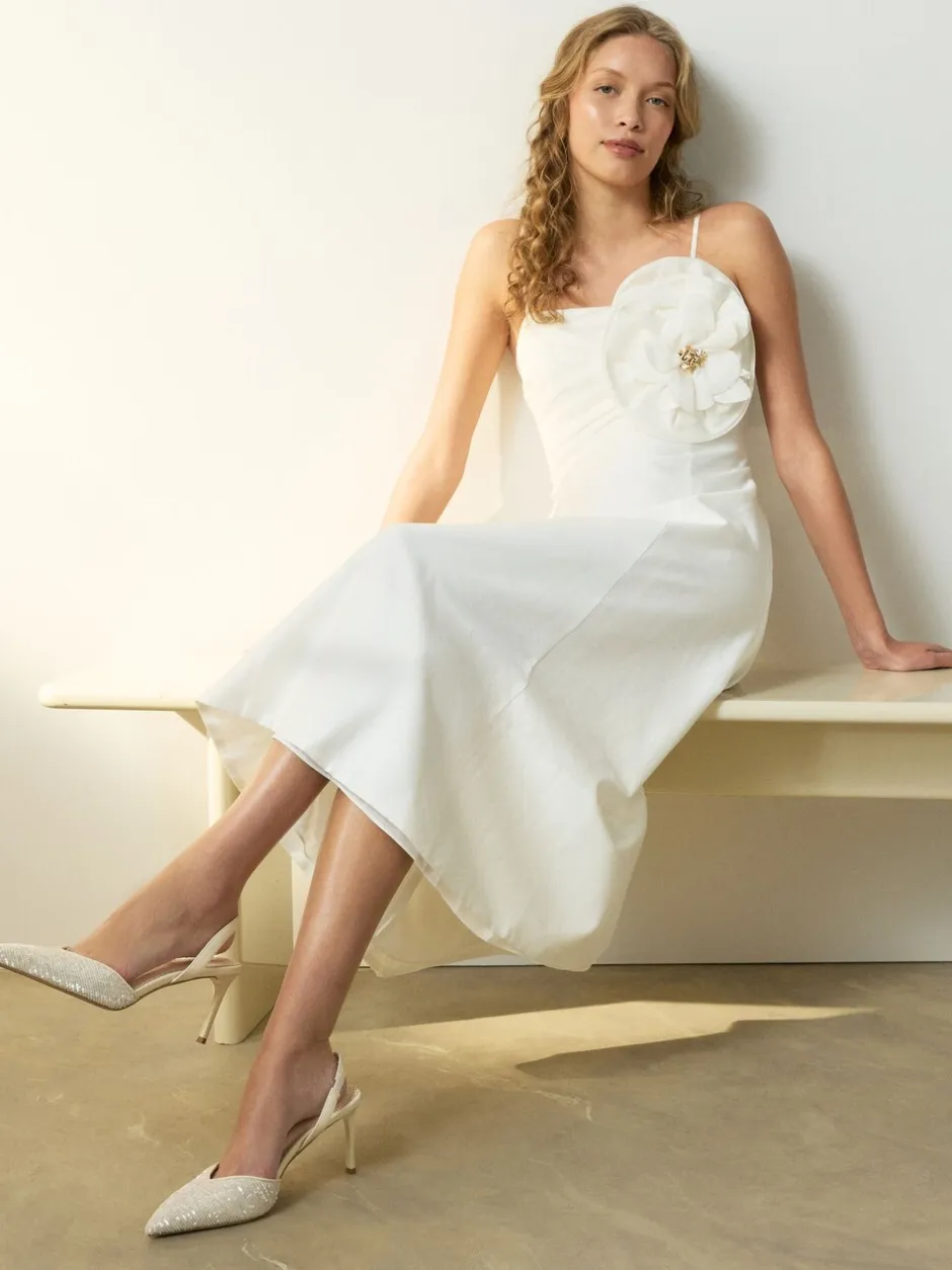 Schoenen Met Hakken|Next Ivoor - Forever Comfort® Point Toe Sequin Slingback Heels