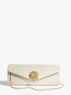 Tassen En Portemonnees|Lipsy Ivoor - Clutch Bag