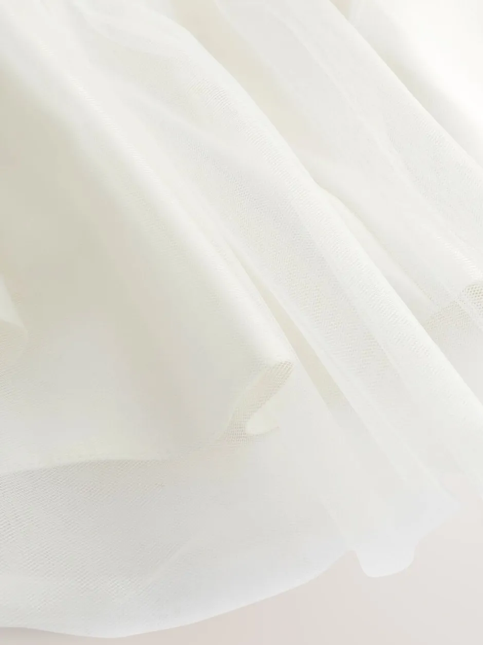 Jurken*Next - Meisjesjurk met string (3 mnd-16 jr) Ivoorwit-crème