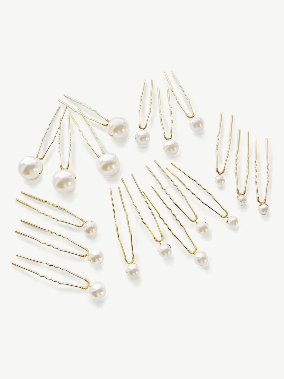 Haaraccessoires*Ivory & Co Pearl Hairpin Set