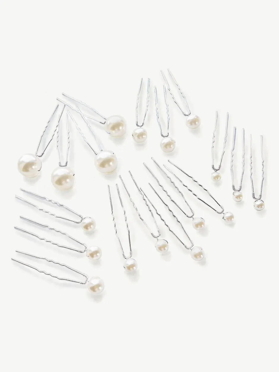 Haaraccessoires|Ivory & Co Pearl Hairpin Set