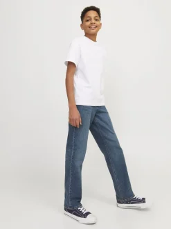 Jeans*JACK & JONES JUNIOR Clark regular fit jeans met rechte pijpen