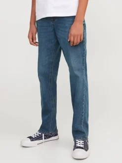 Jeans*JACK & JONES JUNIOR Clark regular fit jeans met rechte pijpen