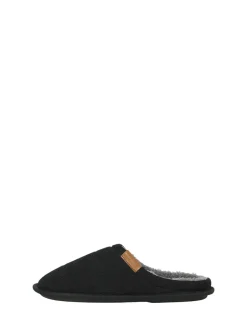 Pantoffels|JACK & JONES JUNIOR Courdroy Mule Black Slippers