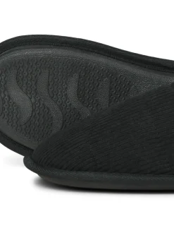 Pantoffels|JACK & JONES JUNIOR Courdroy Mule Black Slippers