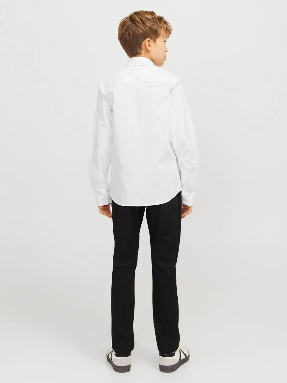 Shirts|JACK & JONES JUNIOR Stretch Long Sleeve White Shirt