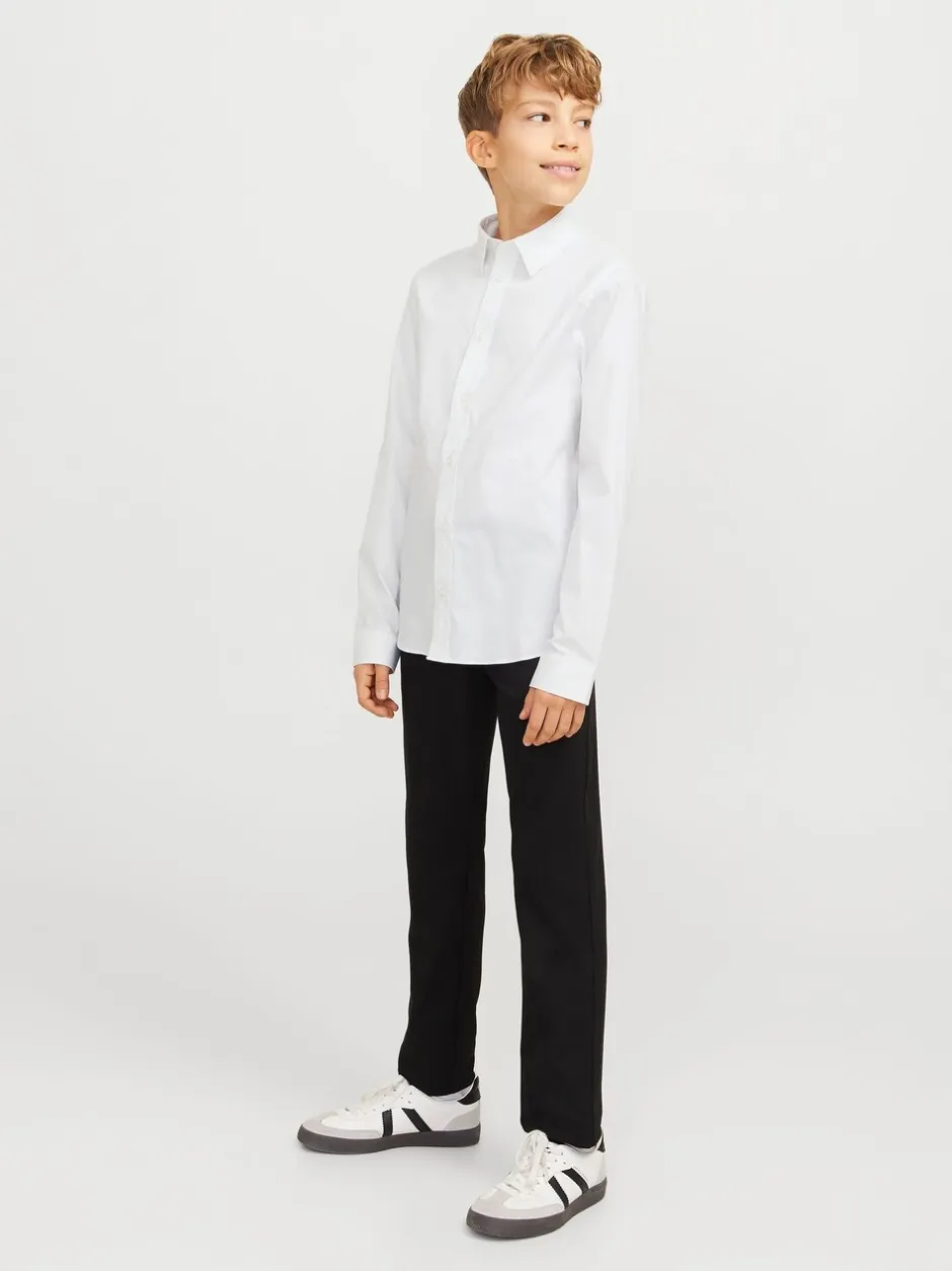 Shirts|JACK & JONES JUNIOR Stretch Long Sleeve White Shirt