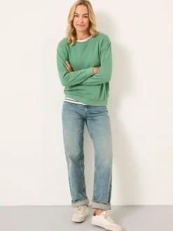 Hoody's En Sweatshirts*Fat Face - FatFace - sweatshirt met ronde hals Jadegroen