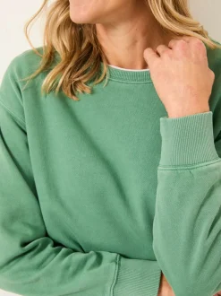 Hoody's En Sweatshirts*Fat Face - FatFace - sweatshirt met ronde hals Jadegroen