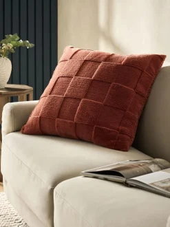 Kussentjes En Plaids|Kussentjes En Plaids|Next Jasper Checkerboard Cushion Oranje