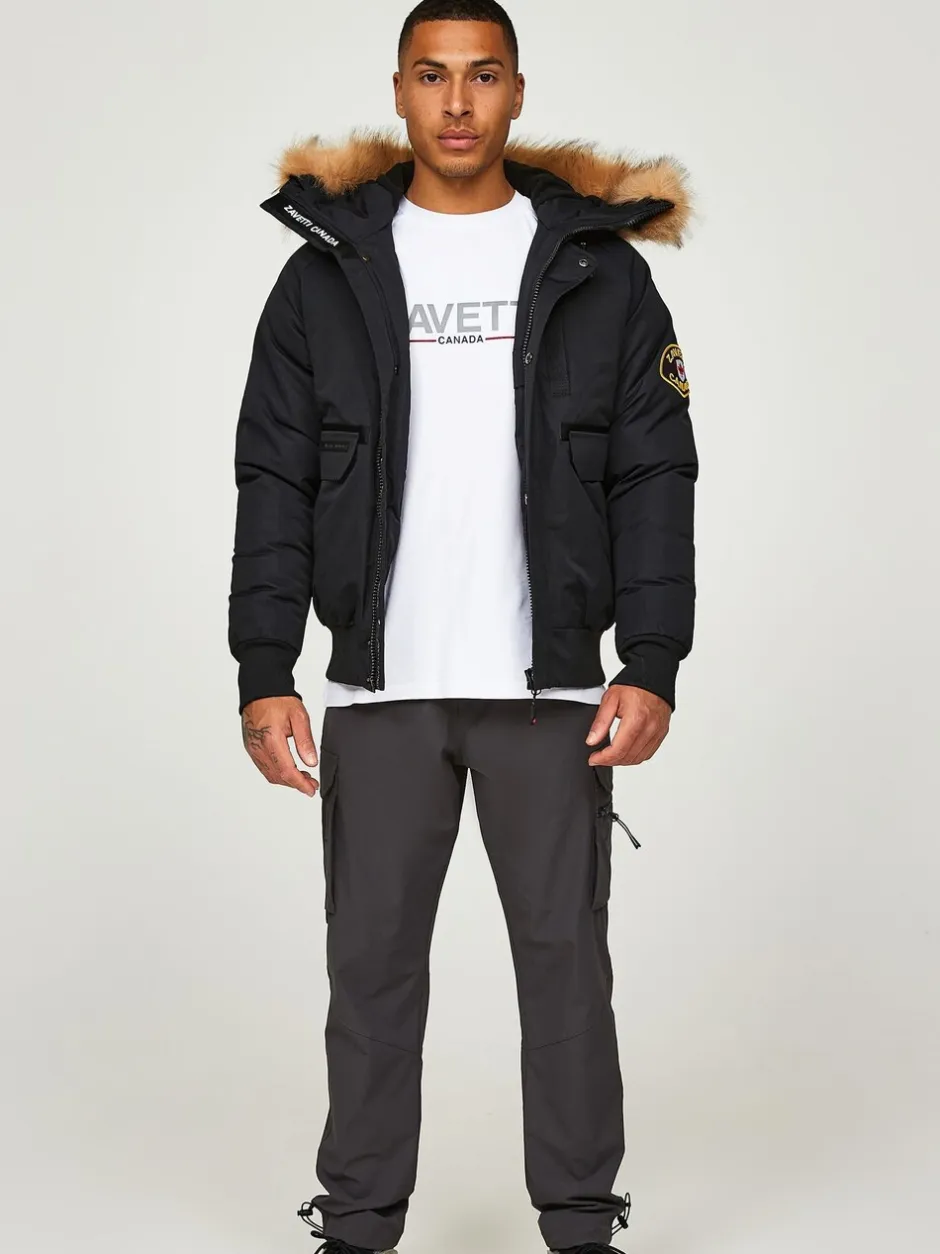 Jassen En Jacks*Zavetti Canada - Abelli voor heren 2.0 Bomberjack met capuchon Jet black
