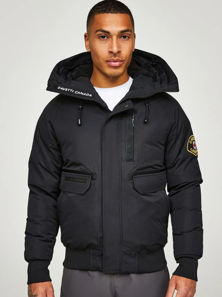 Jassen En Jacks*Zavetti Canada - Abelli voor heren 2.0 Bomberjack met capuchon Jet black
