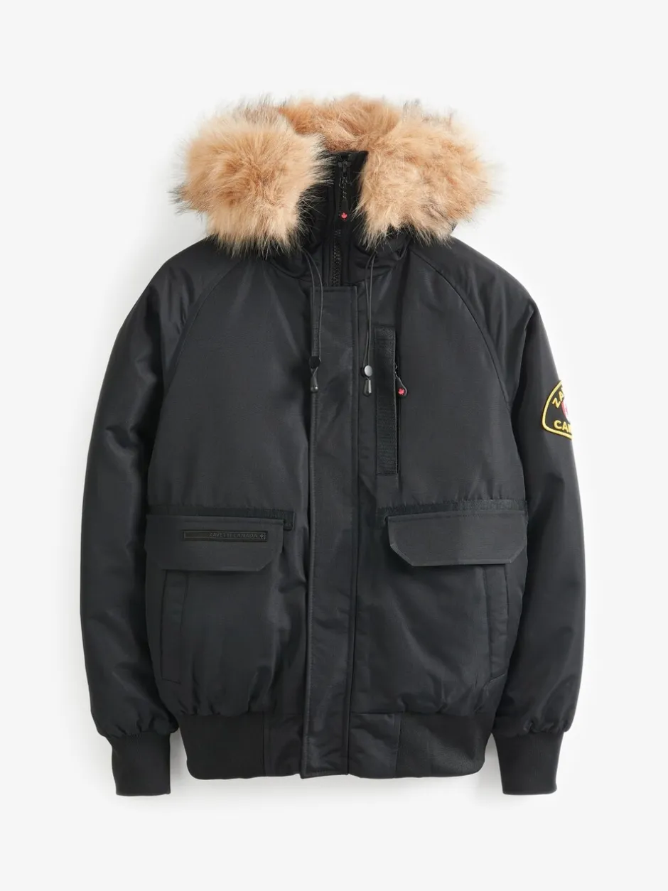 Jassen En Jacks*Zavetti Canada - Abelli voor heren 2.0 Bomberjack met capuchon Jet black