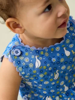 Tuinbroeken|Jojo Maman Bébé - bretelbroeken van 100% katoen met print