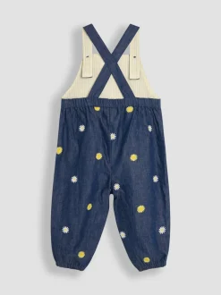 Tuinbroeken*Jojo Maman Bébé - Geborduurde tuinbroek met bloemenprint