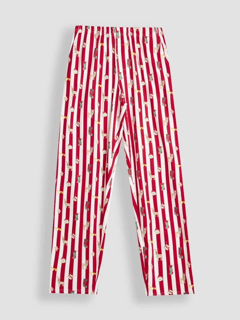Pyjama's*Jojo Maman Bébé - Gestreept kerstpyjamaset voor heren