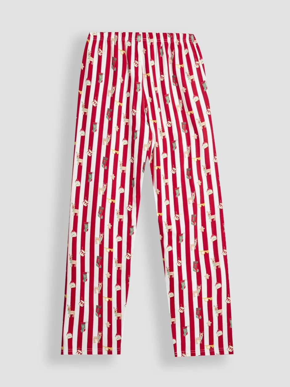 Pyjama's*Jojo Maman Bébé - Gestreept kerstpyjamaset voor heren