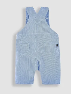 Rompertjes En Tuinbroeken|Jojo Maman Bébé - Gestreepte tuinbroek met boot
