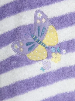 Badkleding|Jojo Maman Bébé 100% katoenen handdoekponcho met vlindermotief