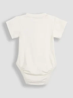 Rompertjes En Hemdjes*Jojo Maman Bébé 2 -Pack Stegosaurus & Effen Korte mouwen Bodysuits