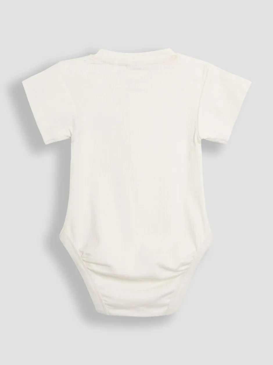 Rompertjes En Hemdjes*Jojo Maman Bébé 2 -Pack Stegosaurus & Effen Korte mouwen Bodysuits