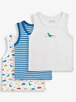 Rompertjes En Hemdjes*Jojo Maman Bébé - Set van 3 hemdjes voor jongens